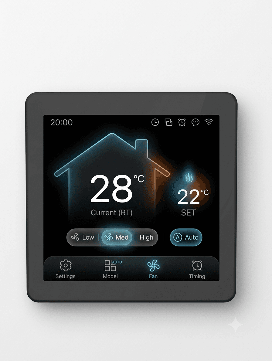 Touchscreen LoRaWAN Smart Thermostat